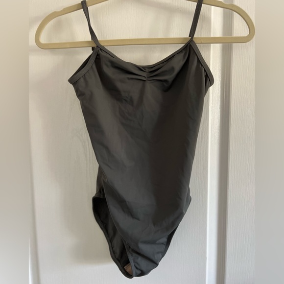 Balera Two Piece Sheer Dance Costume in Green/Grey Size LC - Picture 5 of 13